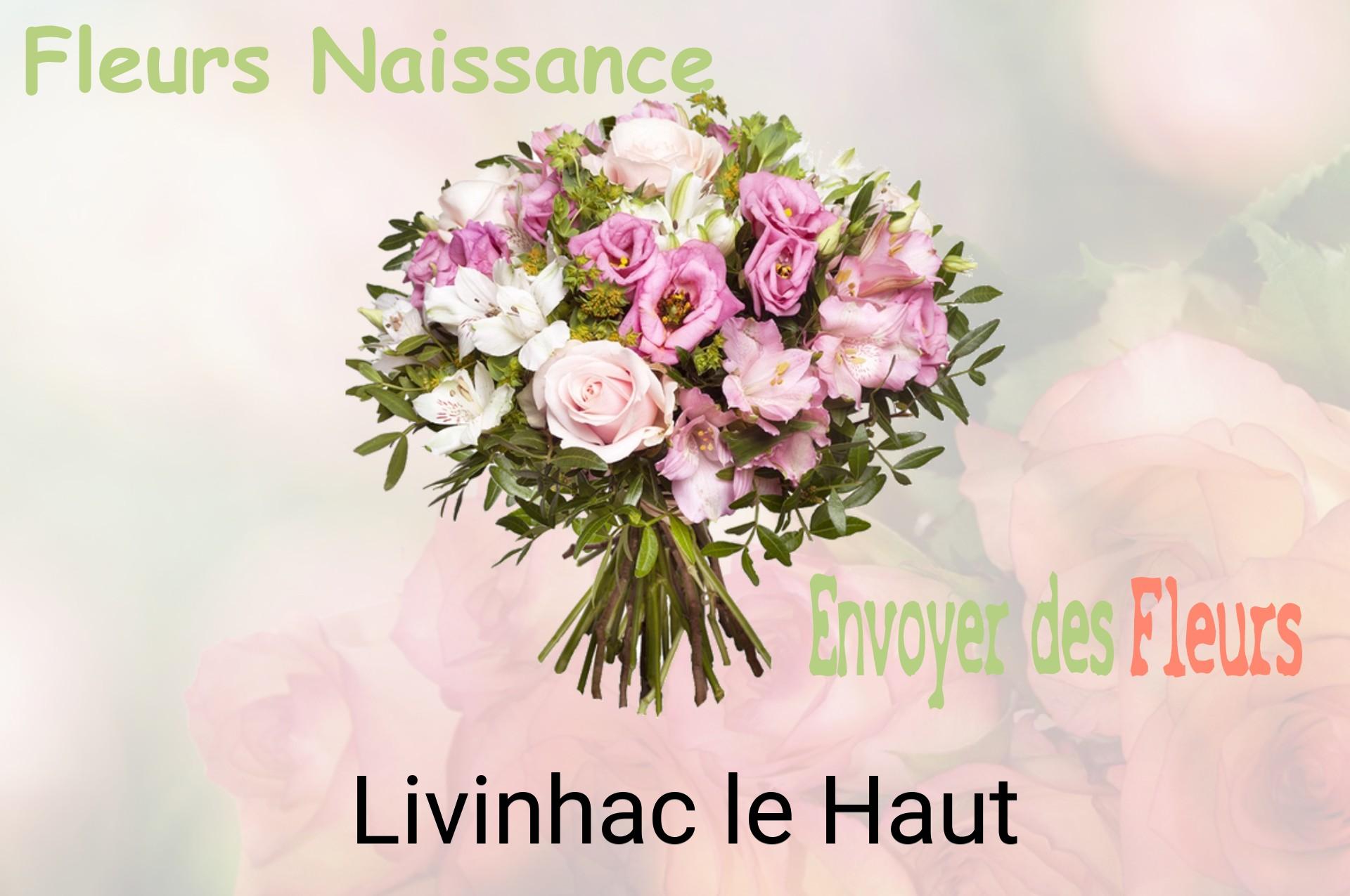 Bouquet de fleurs de naissance livré à Livinhac-le-Haut
